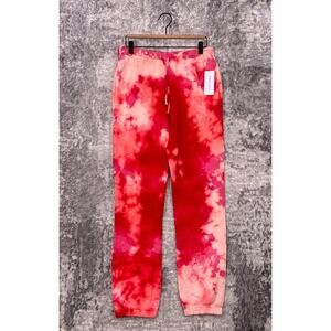 New Cotton Citizen Sweatpants Large Womens Pink Tie Dye Jogger